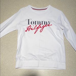 White Tommy Hilfiger Crewneck